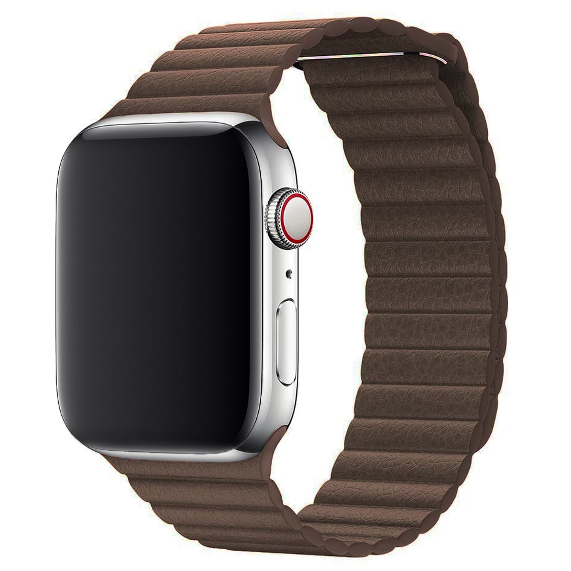 Brown Genuine Leather Magnetic Loop for Apple Watch  38 / 40 / 41mm  Accessories Gifts UK
