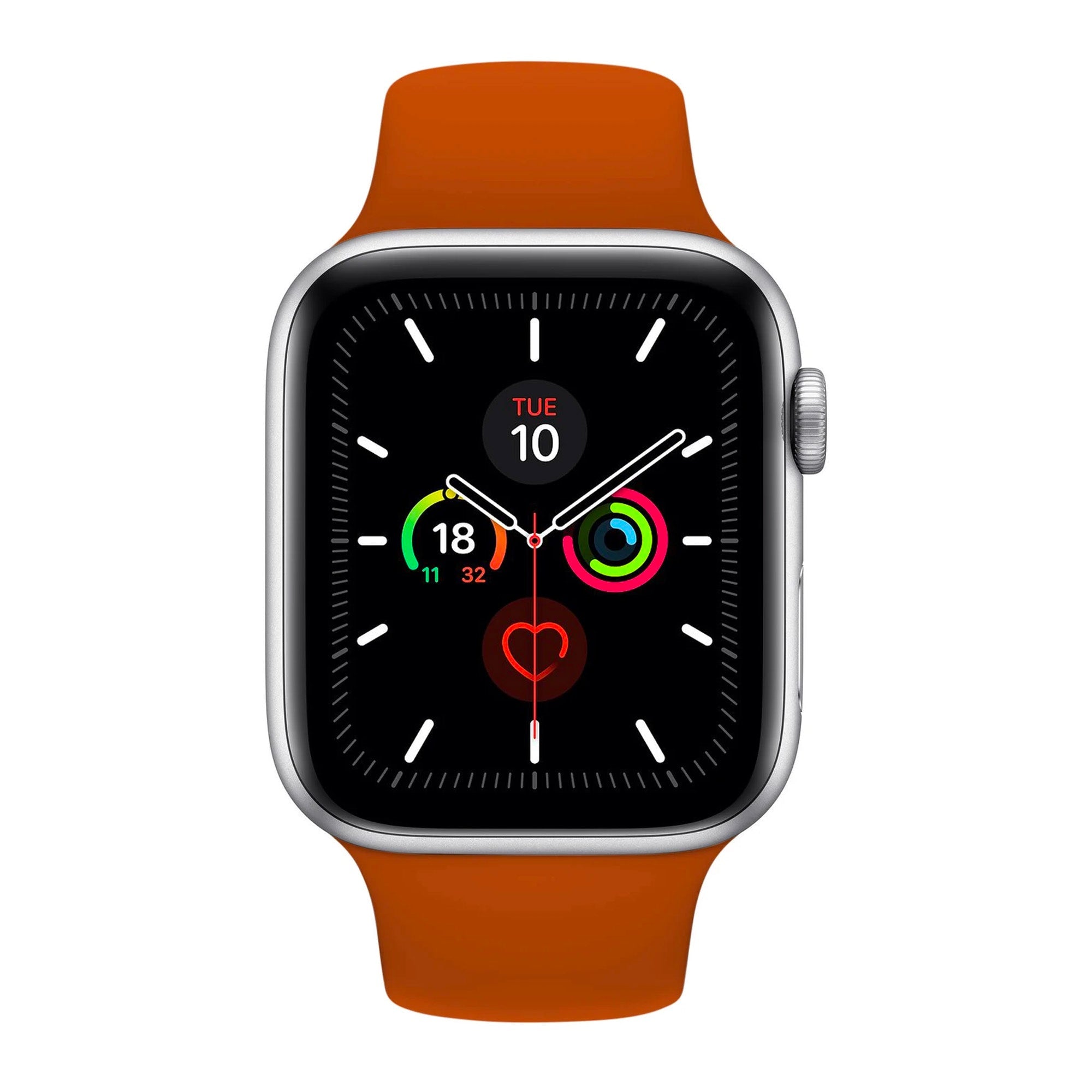 Burnt Orange Silicone Band for Apple Watch Silicone Bands   Accessories Gifts UK
