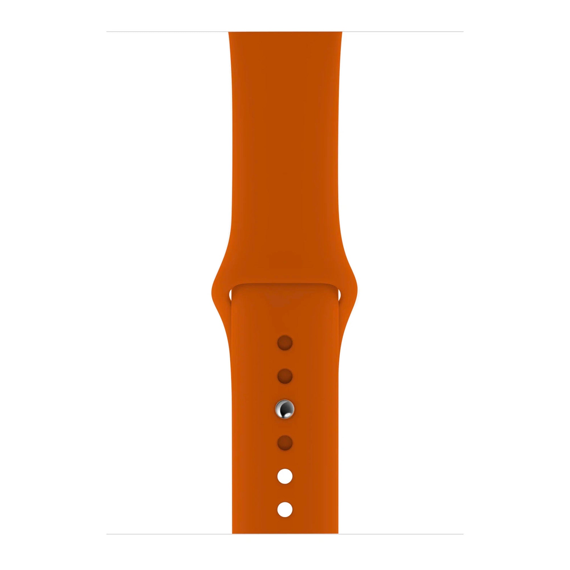 Burnt Orange Silicone Band for Apple Watch Silicone Bands   Accessories Gifts UK