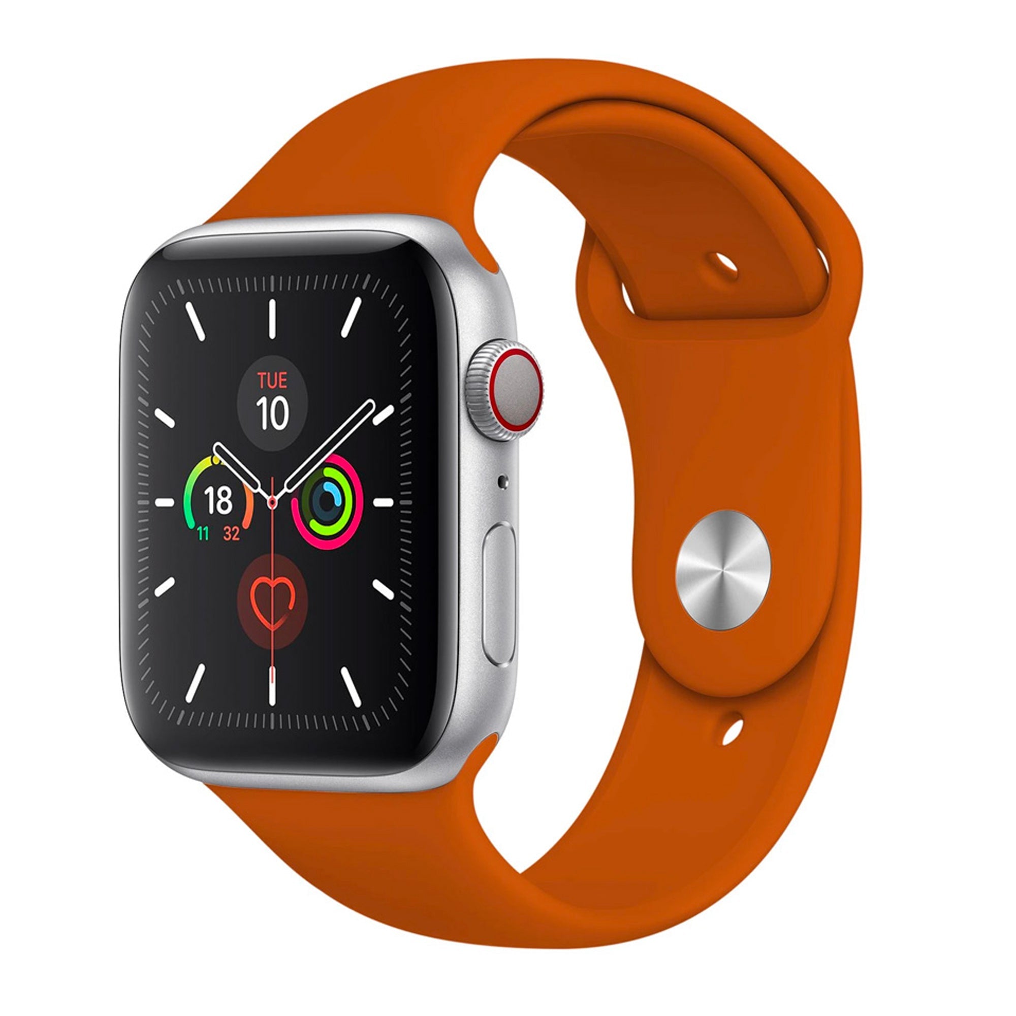 Burnt Orange Silicone Band for Apple Watch Silicone Bands 38 / 40 / 41mm S-M Accessories Gifts UK