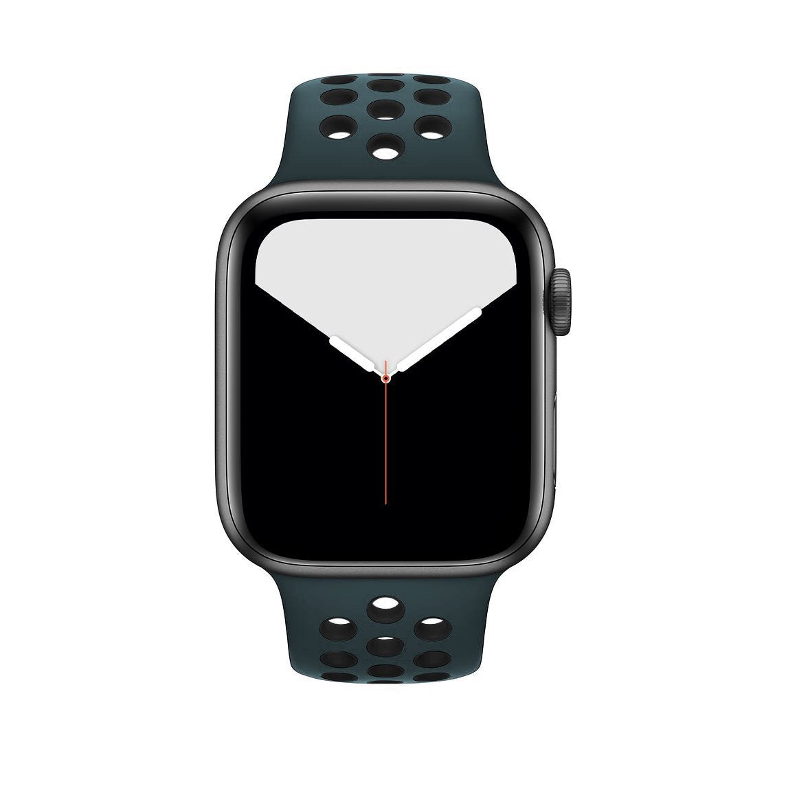 Celestial Teal Black Silicone Sport Strap for Apple Watch