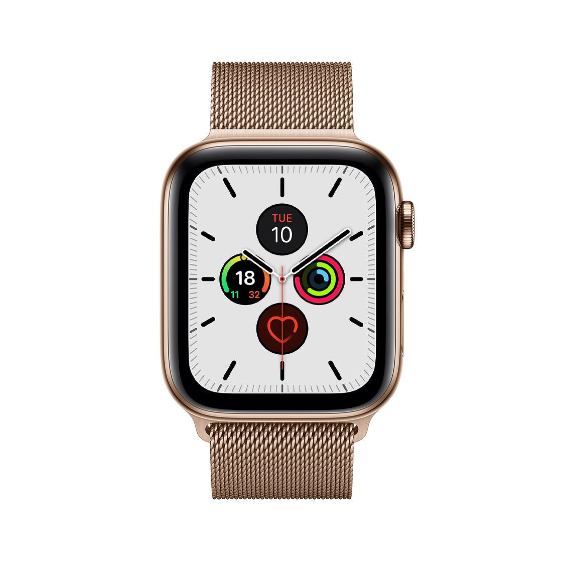 Champagne Gold Milanese Watch Strap Loop For Apple Watch Series 7 6 5 4 3 2 1 & SE Milanese Loop   Accessories Gifts UK