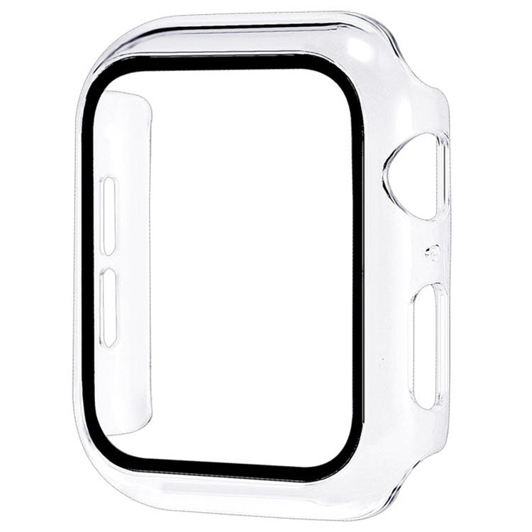 Clear Bumper Case For Apple Watch | 2 in 1 Tempered Glass Screen Protector + Bumper Case Bumper Cases Clear 40MM Accessories Gifts UK