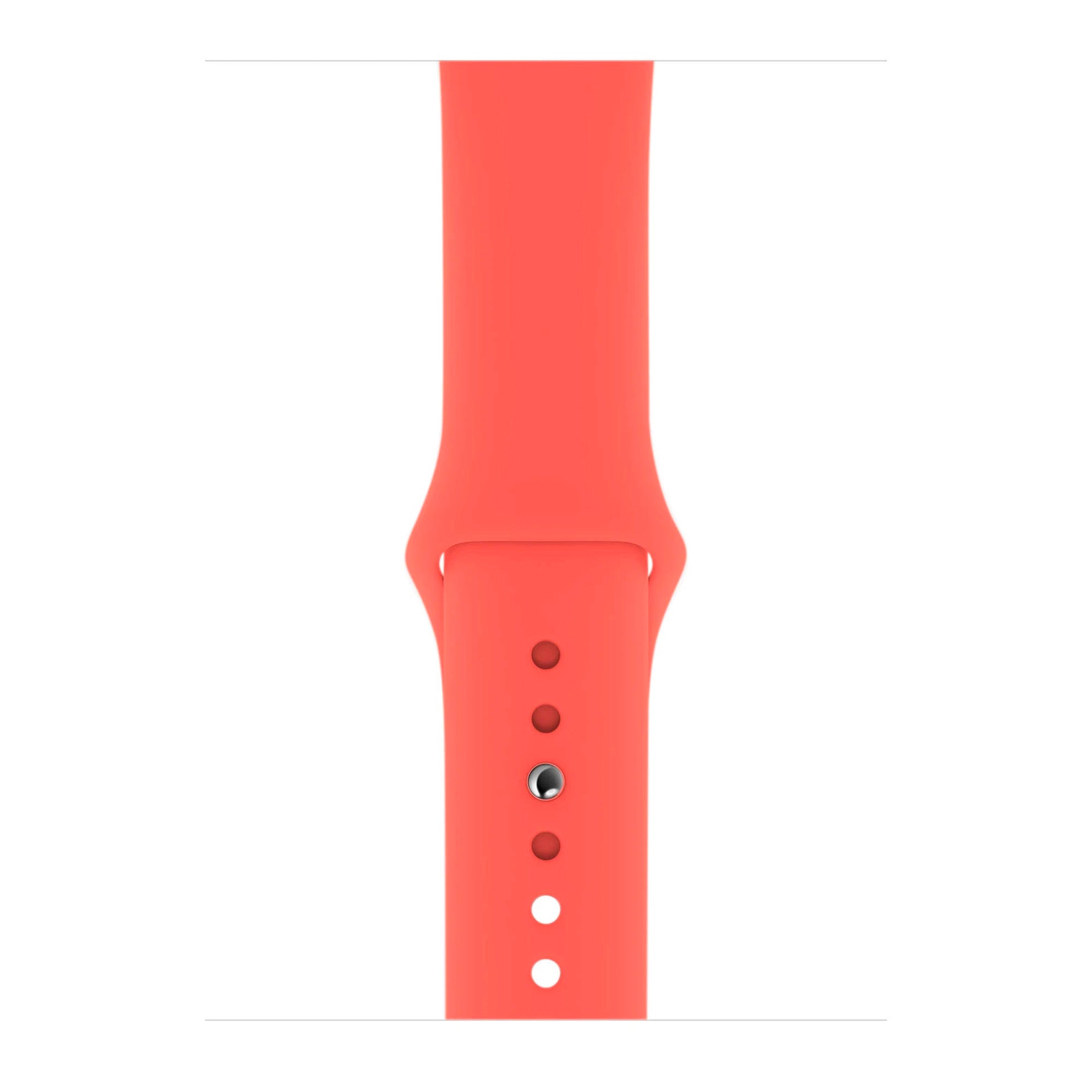 Coral Red Silicone Band for Apple Watch Silicone Bands   Accessories Gifts UK