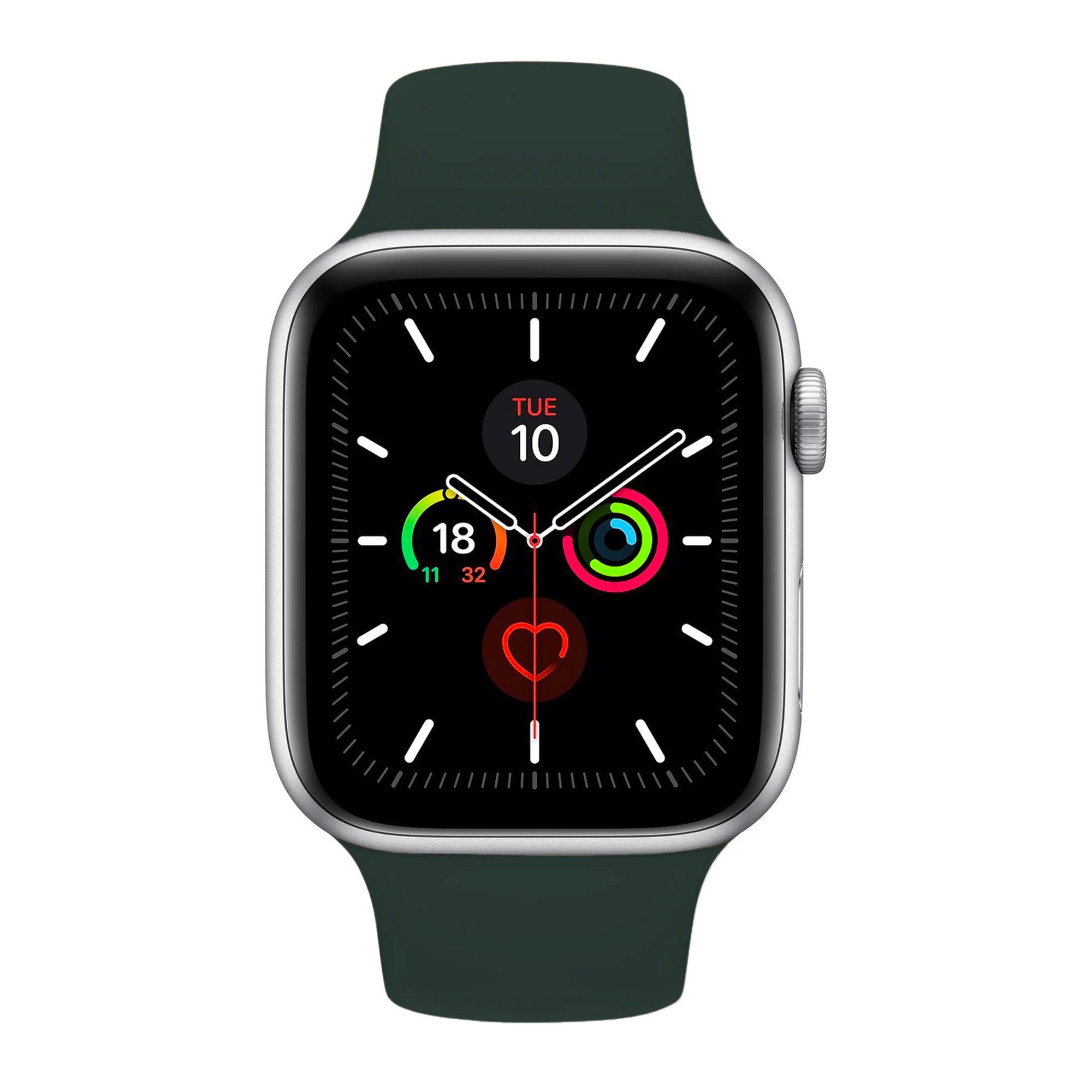 Dark Olive Silicone Band for Apple Watch Silicone Bands   Accessories Gifts UK