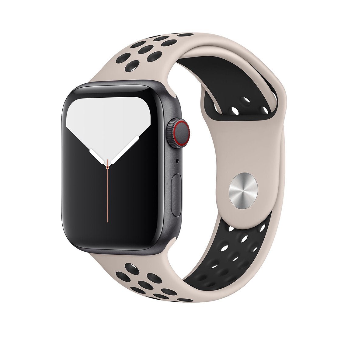 Desert Sand/Black Silicone Sport Strap for Apple Watch Silicone Bands 38 / 40 / 41mm S-M Accessories Gifts UK
