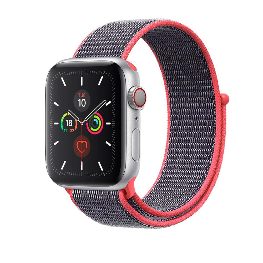 Electric Pink Nylon Loop for Apple Watch Nylon Loop 38 / 40 / 41mm  Accessories Gifts UK