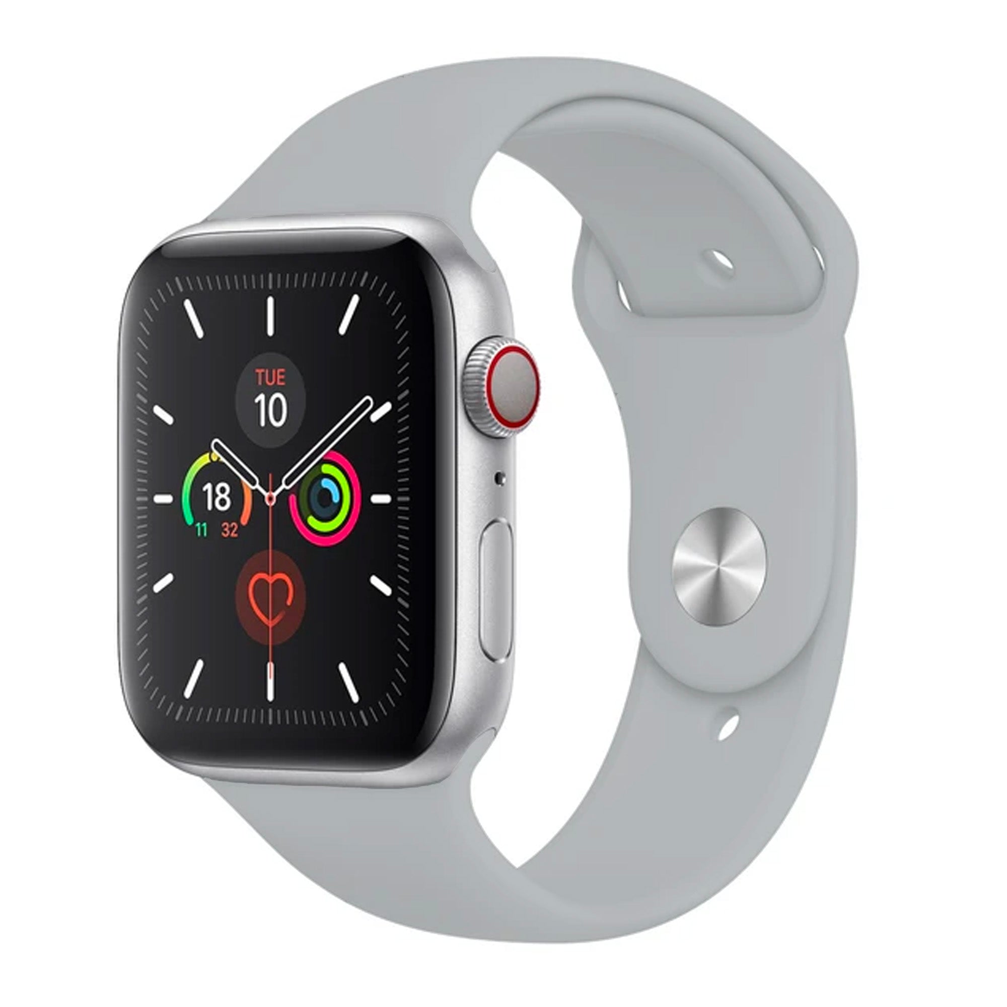 Fog Grey Silicone Band for Apple Watch Silicone Bands 38 / 40 / 41mm S-M Accessories Gifts UK