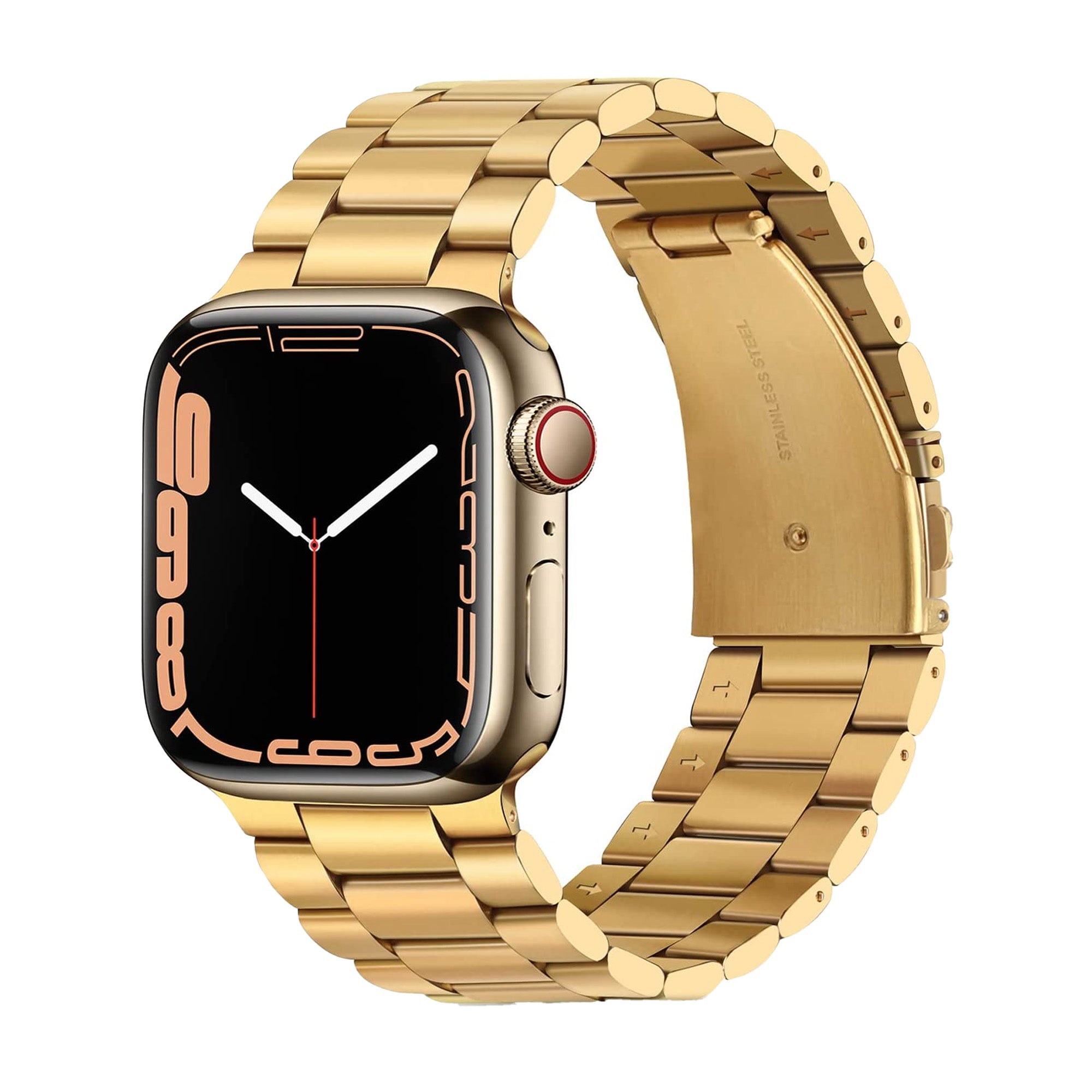 Gold Stainless Steel Watch Strap For Apple Watch Stainless Steel 38 / 40 / 41mm  Accessories Gifts UK