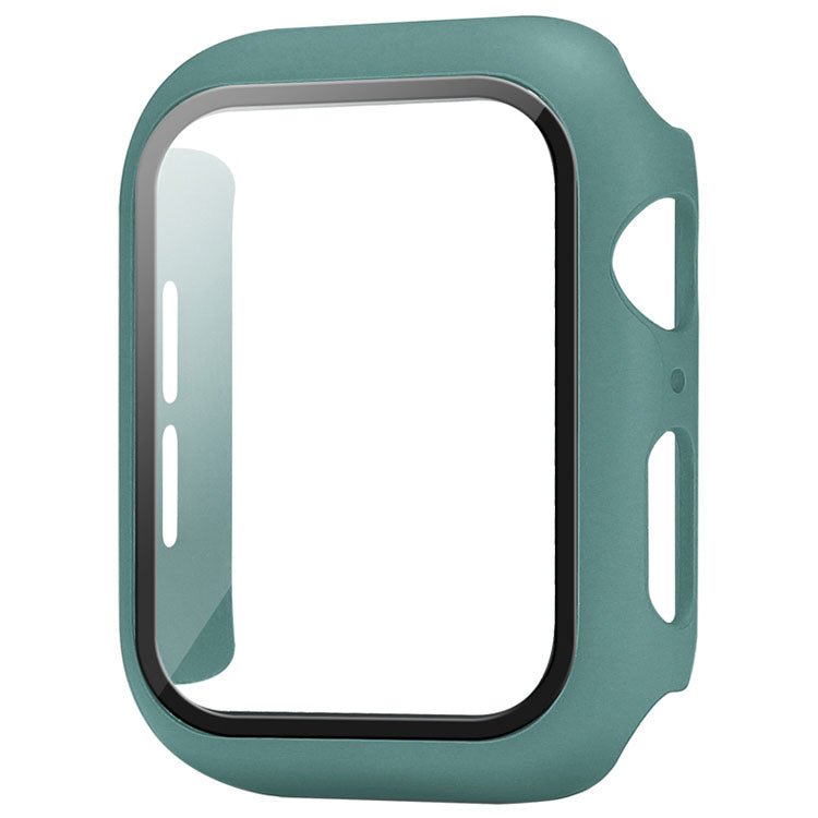 Green Bumper Case For Apple Watch | 2 in 1 Tempered Glass Screen Protector + Bumper Case Bumper Cases Green 40MM Accessories Gifts UK