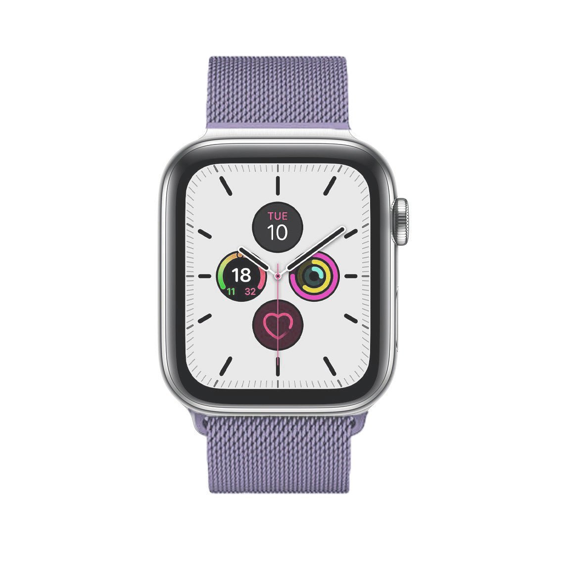 Lavender Milanese Watch Strap Loop For Apple Watch Series 7 6 5 4 3 2 1 & SE Milanese Loop   Accessories Gifts UK