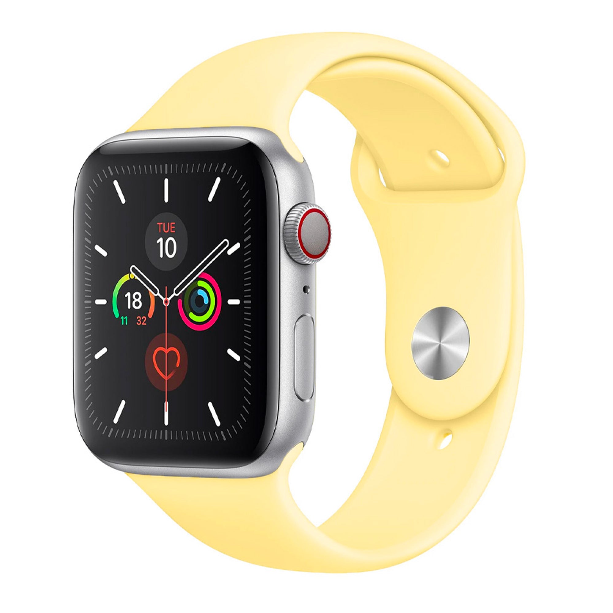 Lemon Cream Silicone Band for Apple Watch Silicone Bands 38 / 40 / 41mm S-M Accessories Gifts UK