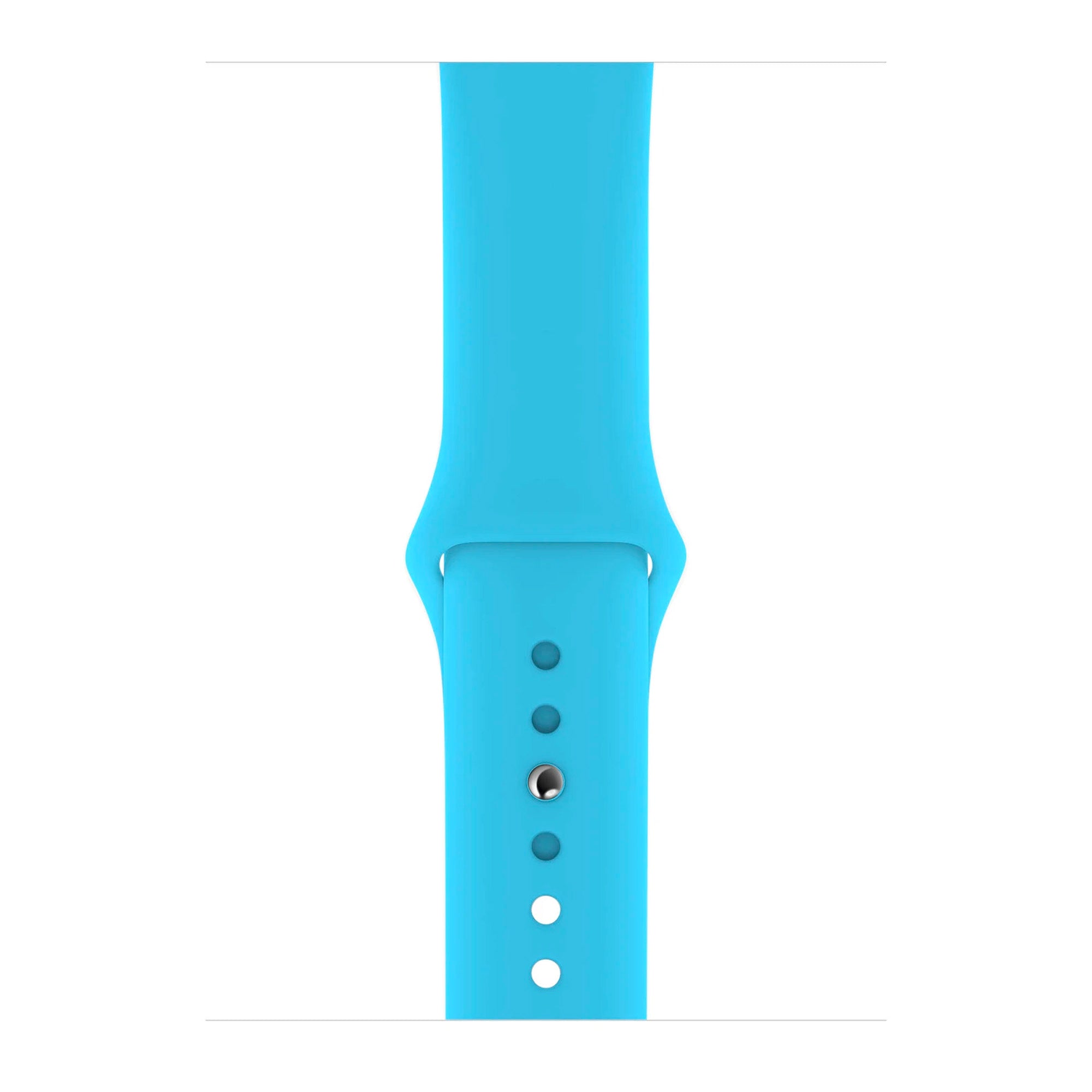 Light Blue Silicone Band for Apple Watch Silicone Bands   Accessories Gifts UK