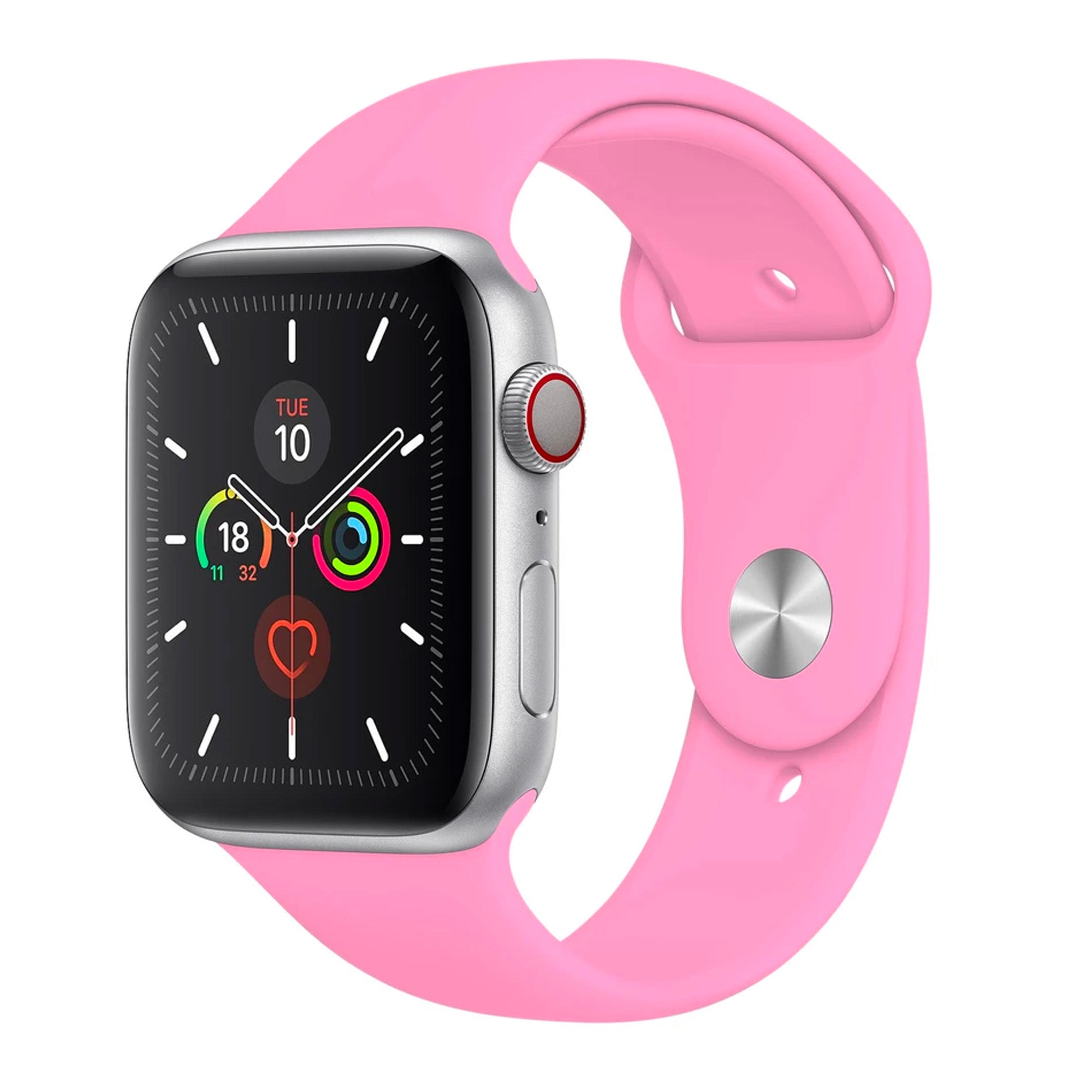 Light Pink Silicone Band for Apple Watch Silicone Bands 38 / 40 / 41mm S-M Accessories Gifts UK