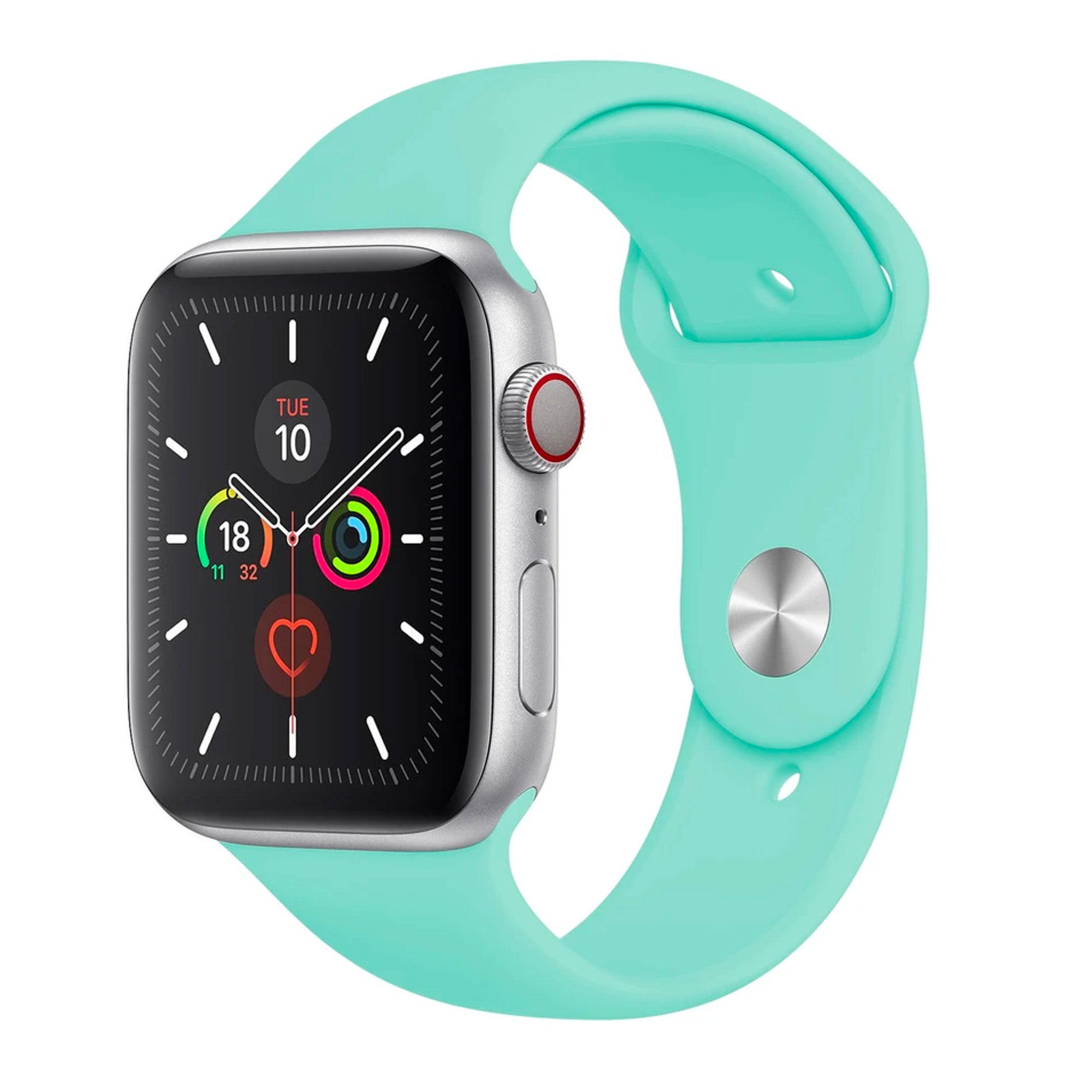 Marine Green Silicone Band for Apple Watch Silicone Bands 38 / 40 / 41mm S-M Accessories Gifts UK