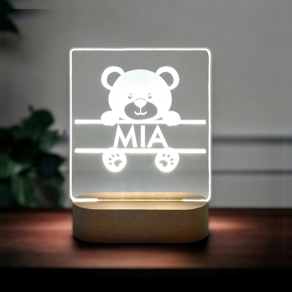 Nursery Decor Night Light Personalised Baby Gifts | Kids Room Decor For Baby Boy Baby Girl | Newborn Gift Custom Light 1st Birthday Toddler  No Engraving  Accessories Gifts UK