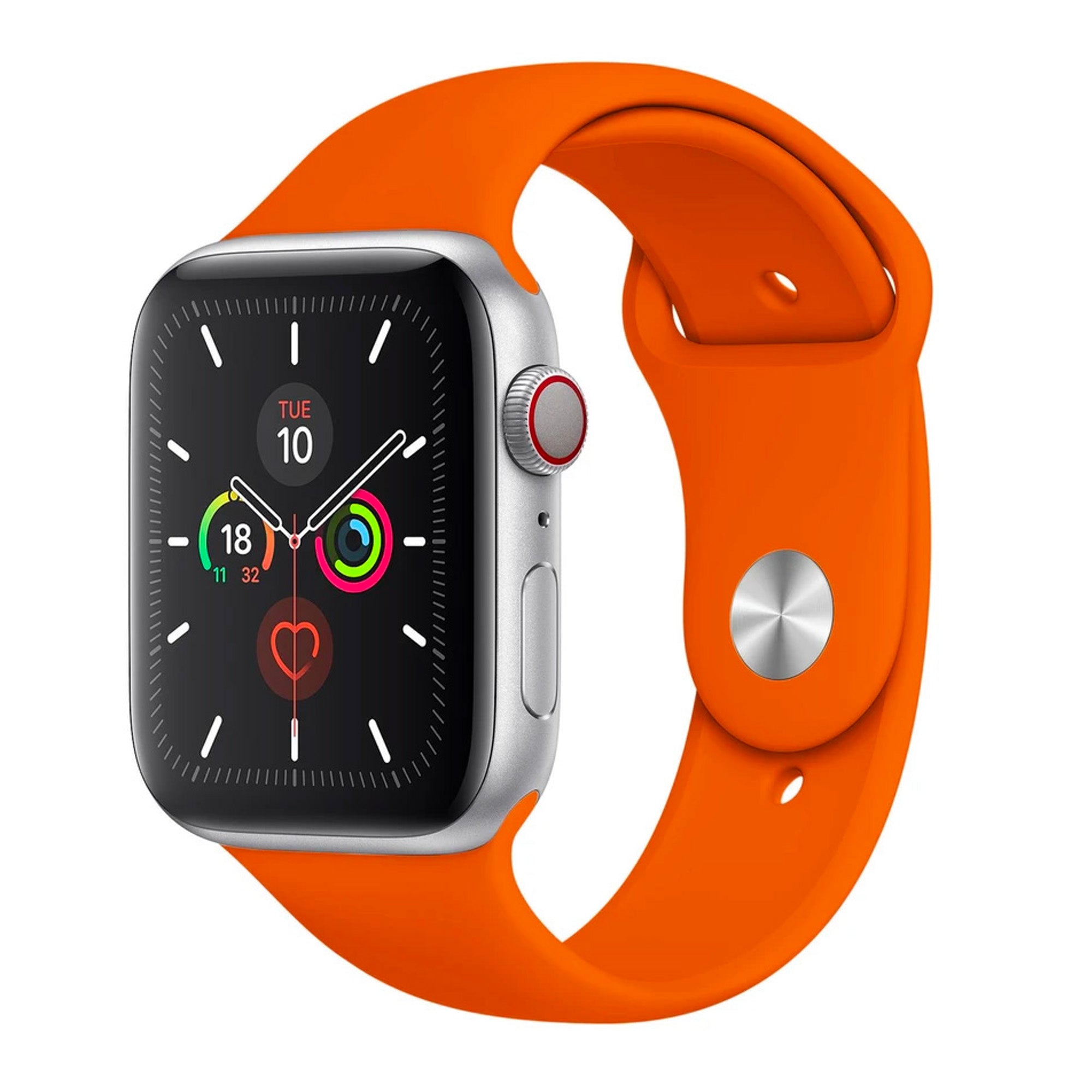 Orange Silicone Band for Apple Watch Silicone Bands 38 / 40 / 41mm S-M Accessories Gifts UK
