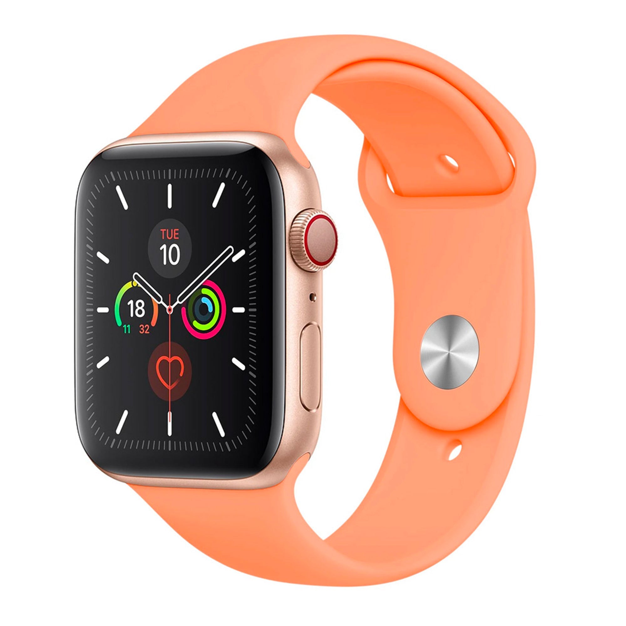 Papaya Silicone Band for Apple Watch Silicone Bands 38 / 40 / 41mm S-M Accessories Gifts UK