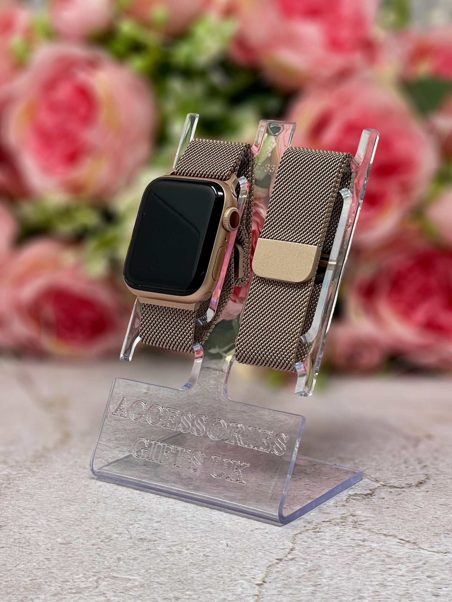 Personalised Milanese Loop Watch Strap for Apple Watch Parent Listing Gold 38 / 40 / 41mm Accessories Gifts UK