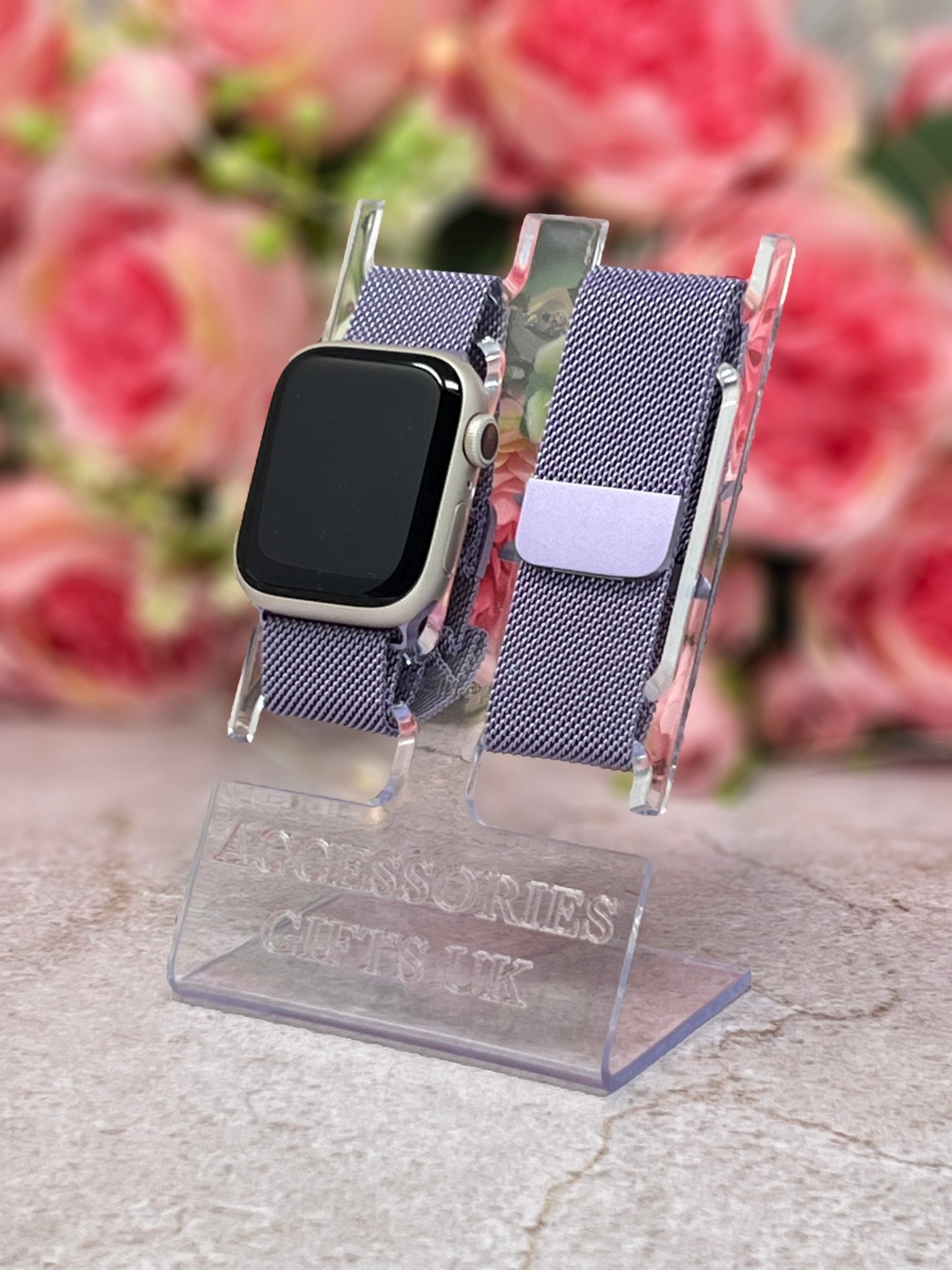 Personalised Milanese Loop Watch Strap for Apple Watch Parent Listing Lavender 38 / 40 / 41mm Accessories Gifts UK