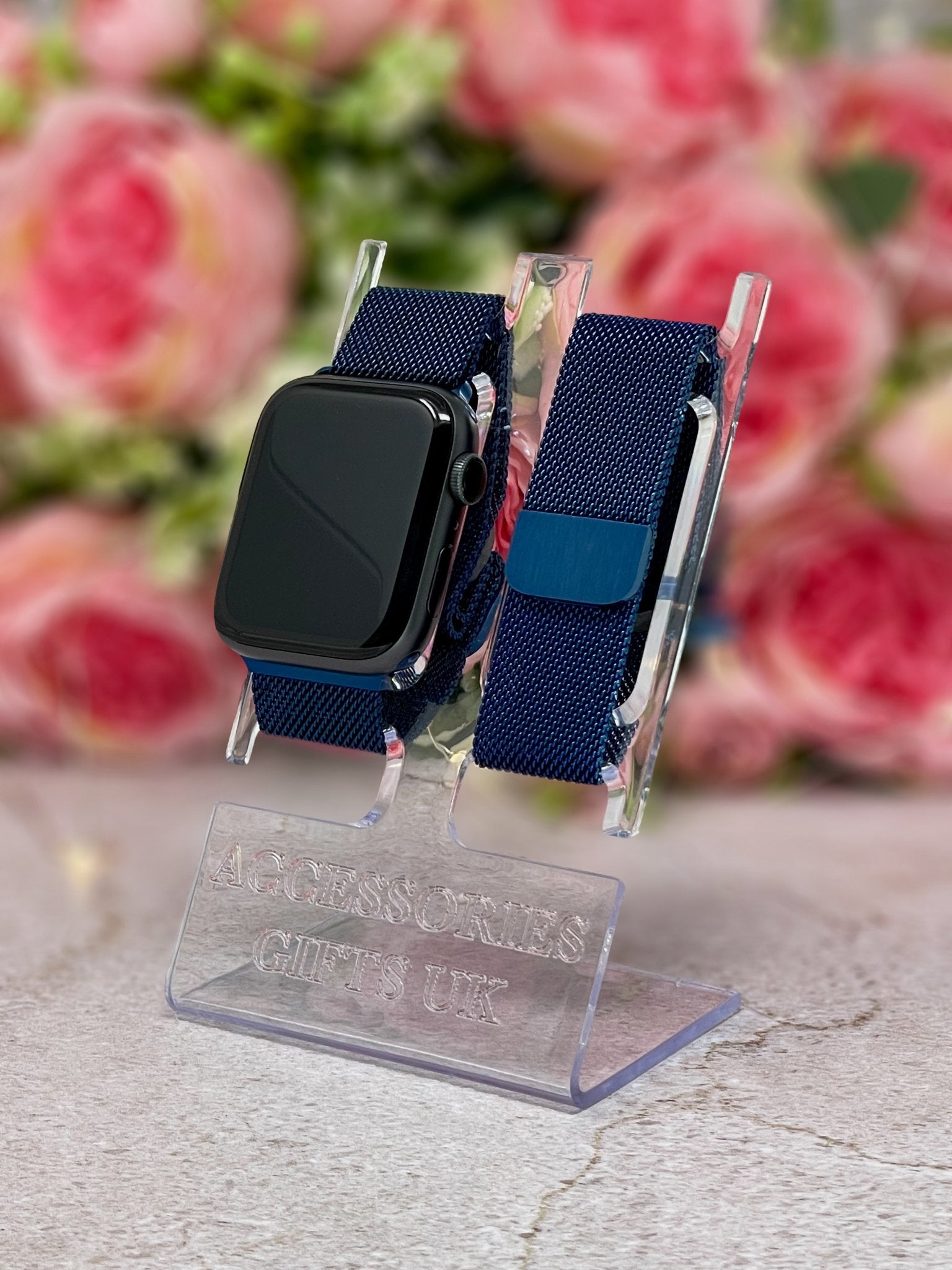 Personalised Milanese Loop Watch Strap for Apple Watch Parent Listing Blue 38 / 40 / 41mm Accessories Gifts UK