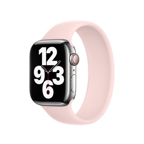 Pink Sand Solo Stretch Band For Apple Watch Series 7 6 5 4 3 2 1 & SE - Single Loop Strap For Apple Watch Sizes 38mm, 40mm, 41mm, 42mm, 44mm and 45mm  Size S - 38 / 40 / 41mm  Accessories Gifts UK