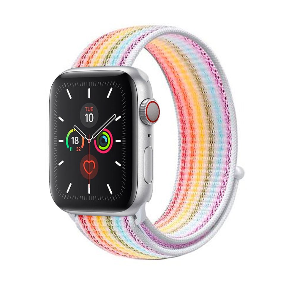 Rainbow 2 Nylon Loop for Apple Watch Nylon Loop 38 / 40 / 41mm  Accessories Gifts UK