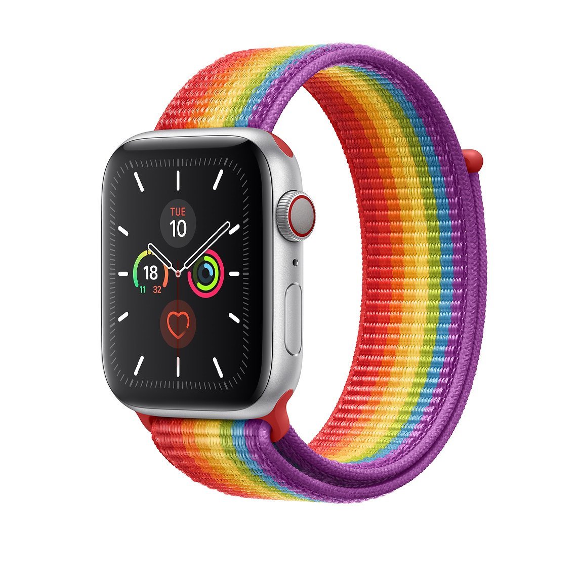 Rainbow / Pride Nylon Loop for Apple Watch Nylon Loop 38 / 40 / 41mm  Accessories Gifts UK