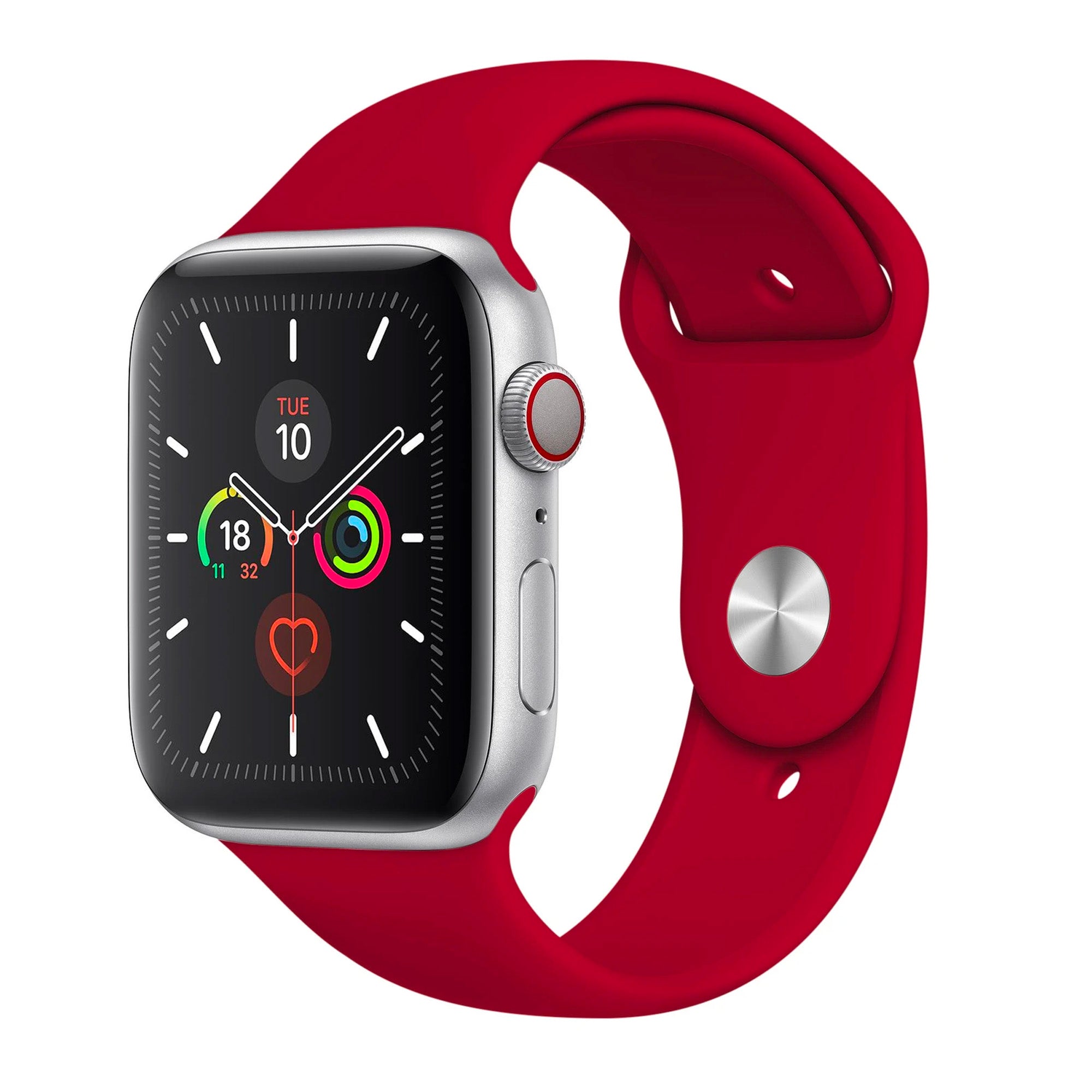 Red Silicone Band for Apple Watch Silicone Bands 38 / 40 / 41mm S-M Accessories Gifts UK