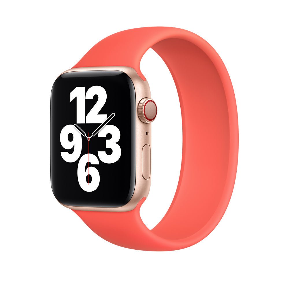 Red Solo Stretch Band For Apple Watch Series 7 6 5 4 3 2 1 & SE - Single Loop Strap For Apple Watch Sizes 38mm, 40mm, 41mm, 42mm, 44mm and 45mm  Size S - 38 / 40 / 41mm  Accessories Gifts UK