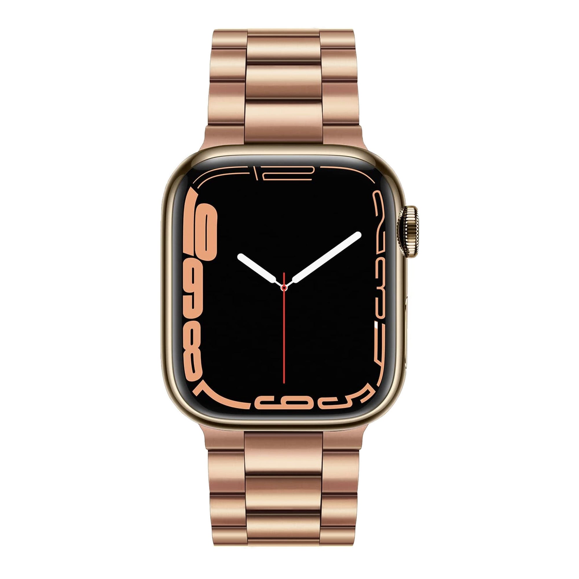 Rose Gold Stainless Steel Watch Strap For Apple Watch