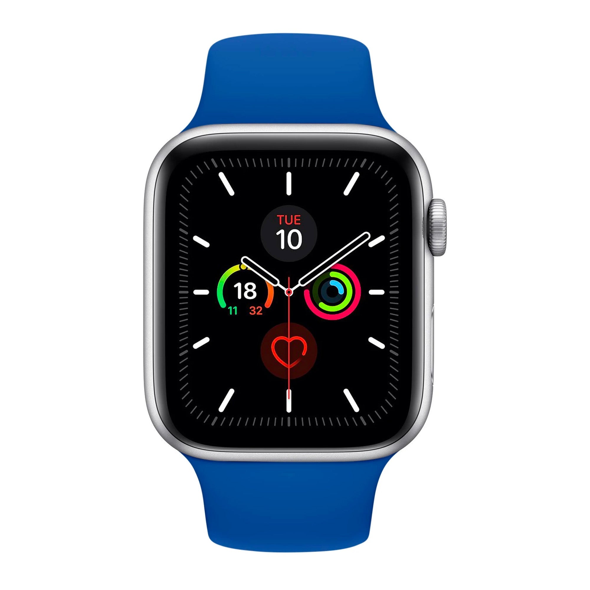 Blue silicone discount apple watch band