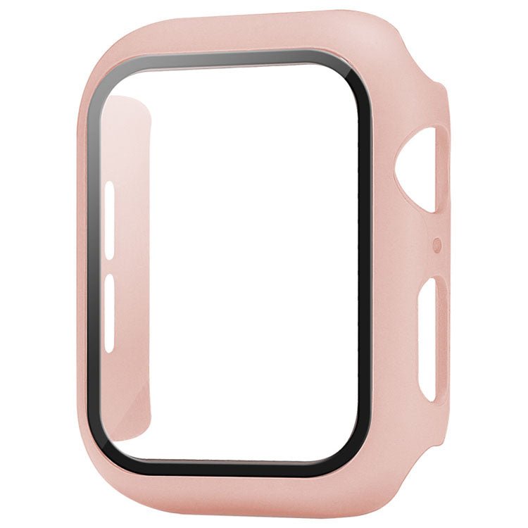 Sand Pink Bumper Case For Apple Watch | 2 in 1 Tempered Glass Screen Protector + Bumper Case Bumper Cases Sand Pink 40MM Accessories Gifts UK