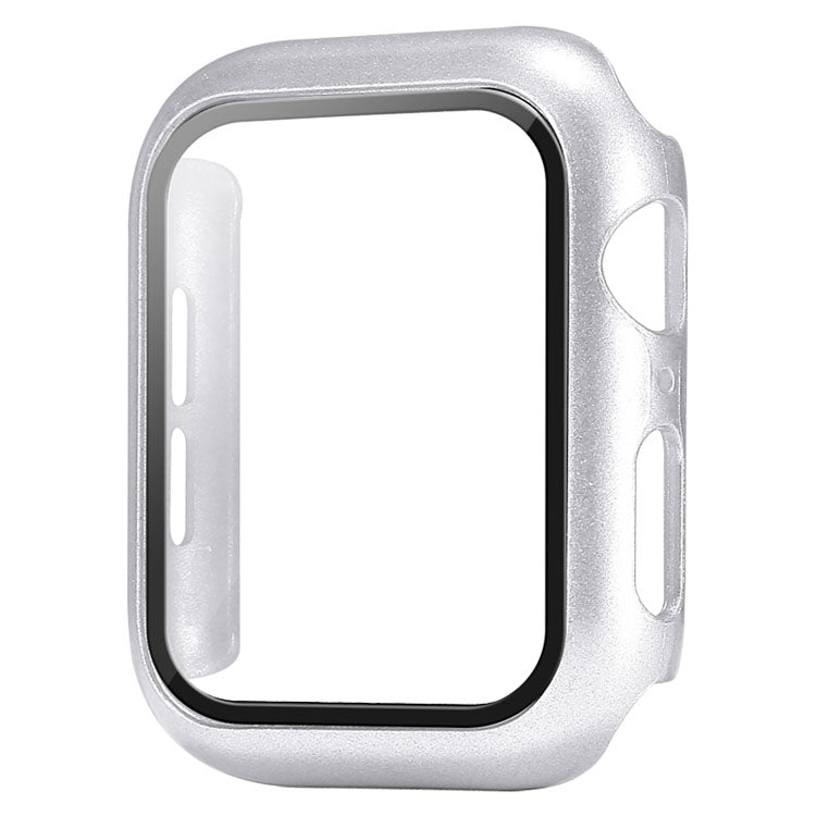 Silver Bumper Case For Apple Watch | 2 in 1 Tempered Glass Screen Protector + Bumper Case Bumper Cases Silver 40MM Accessories Gifts UK