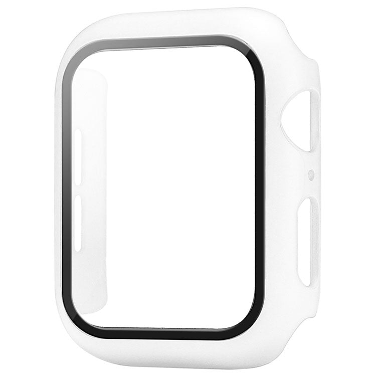White Bumper Case For Apple Watch | 2 in 1 Tempered Glass Screen Protector + Bumper Case Bumper Cases White 40MM Accessories Gifts UK