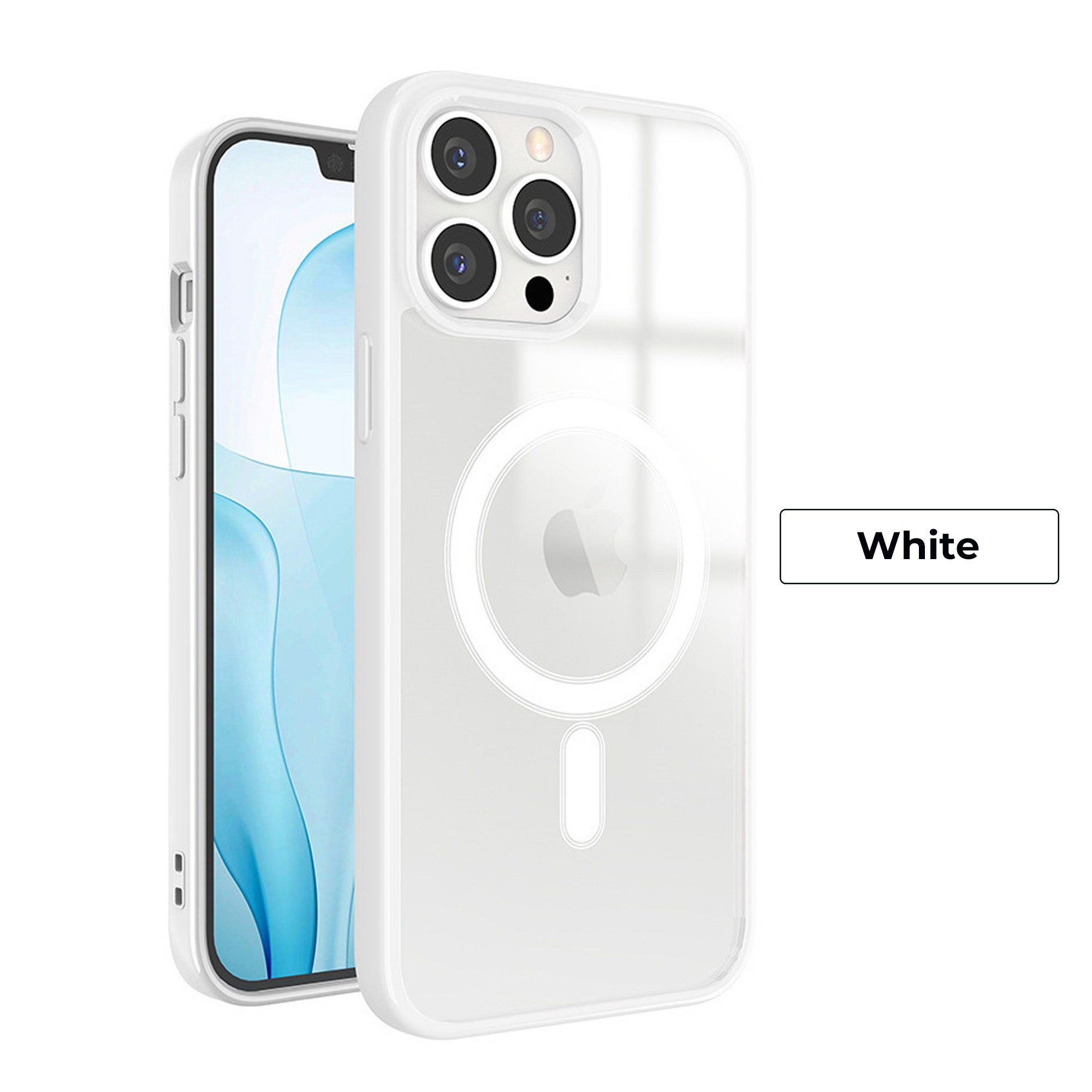 White/Clear MagSafe Compatible Phone Case For Apple iPhone Phone Cases iPhone 12 Mini  Accessories Gifts UK