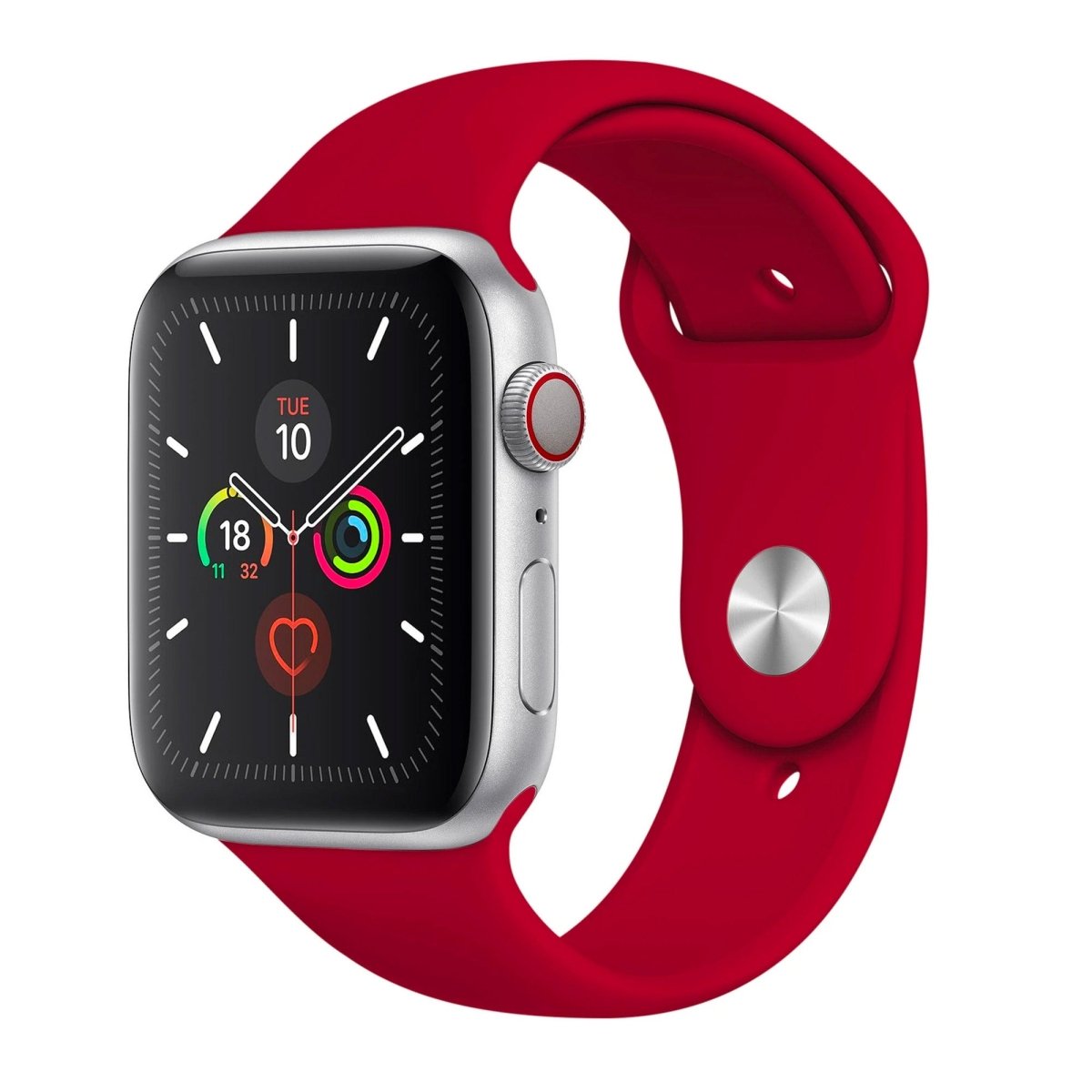 Wildflower Silicone Watch Strap for Apple Watch - 38 / 40 / 41mm Parent Listing Red S/M Accessories Gifts UK