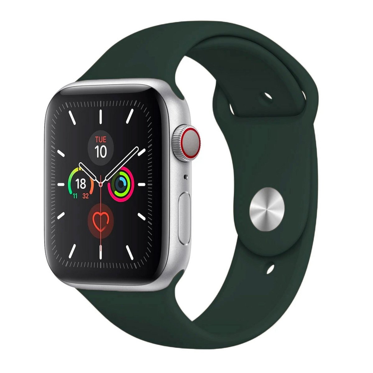 Wildflower Silicone Watch Strap for Apple Watch - 38 / 40 / 41mm Parent Listing Dark Olive S/M Accessories Gifts UK