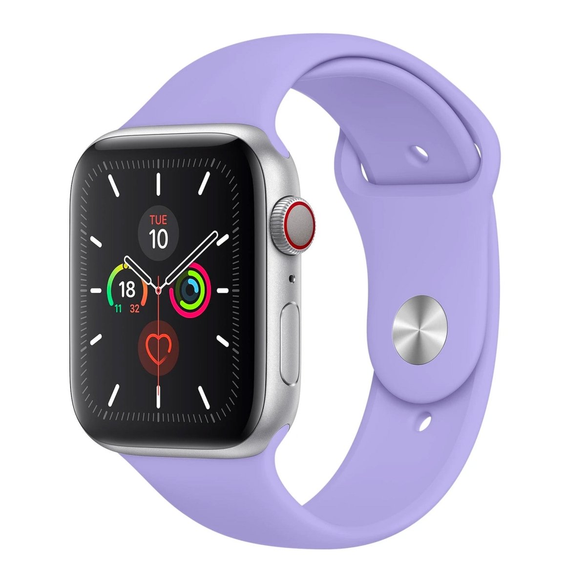 Wildflower Silicone Watch Strap for Apple Watch - 38 / 40 / 41mm Parent Listing Lilac S/M Accessories Gifts UK