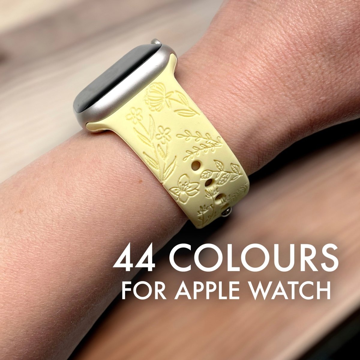 Wildflower Silicone Watch Strap for Apple Watch - 38 / 40 / 41mm Parent Listing   Accessories Gifts UK