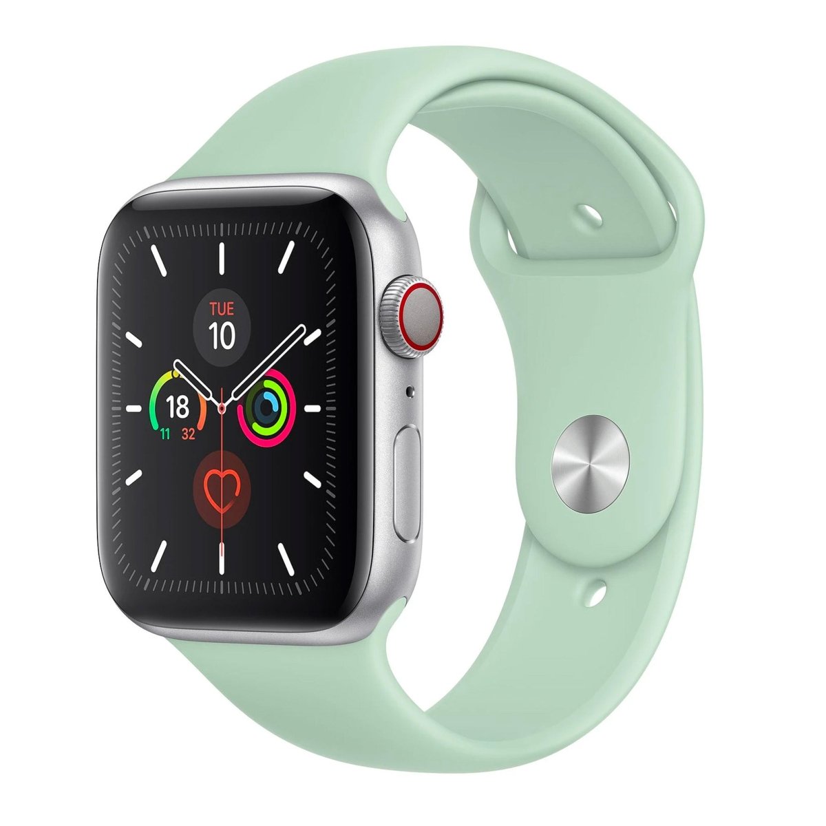 Wildflower Silicone Watch Strap for Apple Watch - 38 / 40 / 41mm Parent Listing Mint Cream S/M Accessories Gifts UK