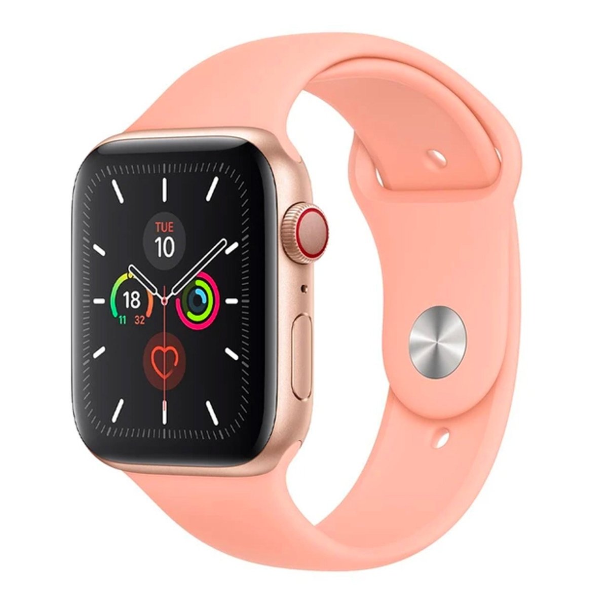 Wildflower Silicone Watch Strap for Apple Watch - 42 / 44 / 45mm Parent Listing Grapefruit S/M Accessories Gifts UK