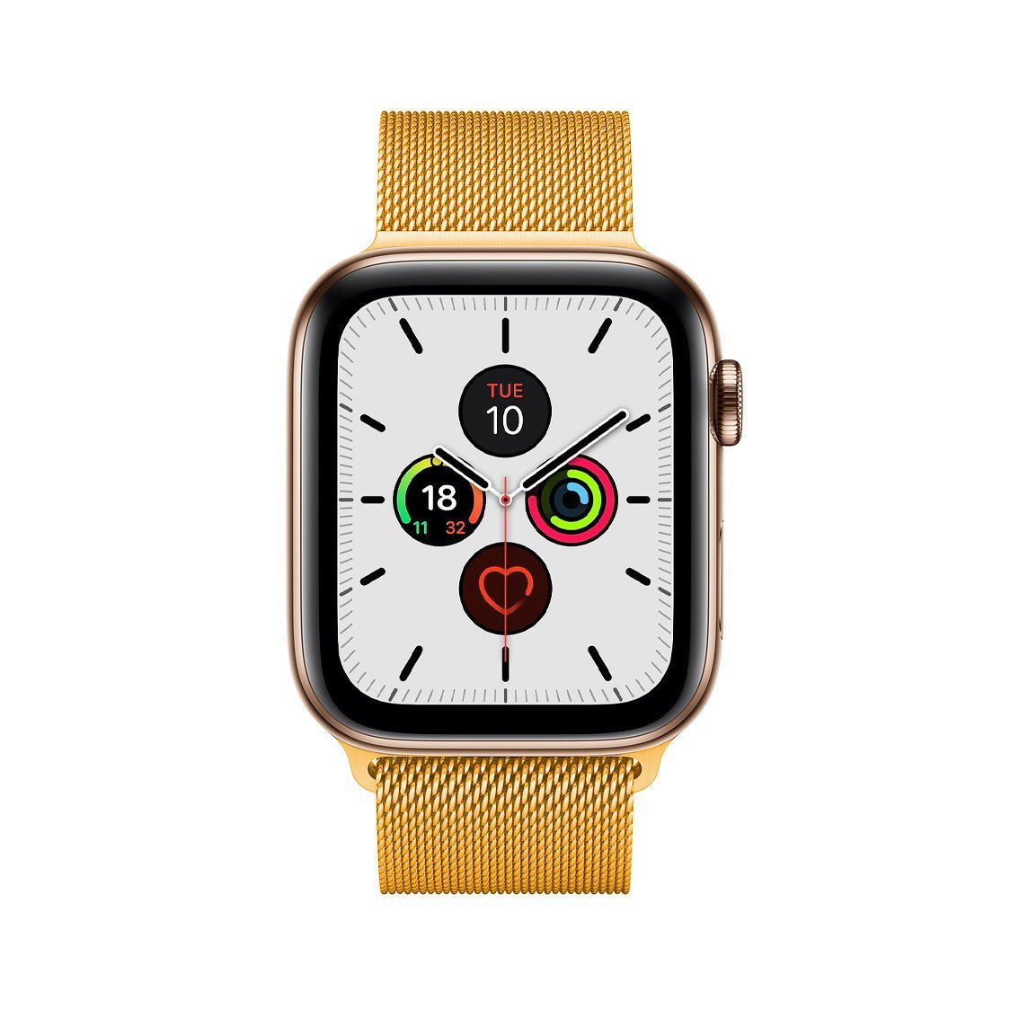Yellow Gold Milanese Watch Strap Loop For Apple Watch Series 7 6 5 4 3 2 1 & SE Milanese Loop   Accessories Gifts UK