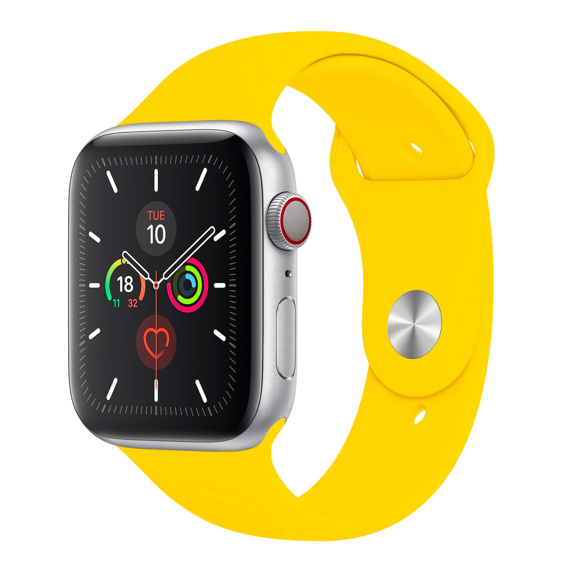 Yellow Silicone Band for Apple Watch Silicone Bands 38 / 40 / 41mm S-M Accessories Gifts UK